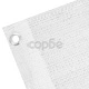 Балконски екран, HDPE, 90x400 см, бял