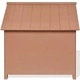 WPC кучешка колибка, 73.5x68x74 cм, кафява  