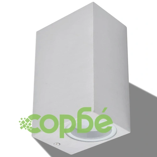 Външни LED прожектори за стена, квадратни, 2 бр ➤ топ цена ➤ sorbe.bg