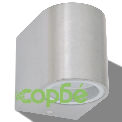 Външни LED прожектори за стена, обли, насочени надолу, 2 бр ➤ топ цена ➤ sorbe.bg
