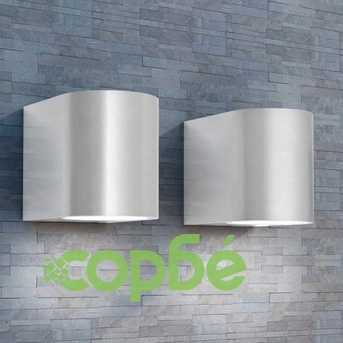 Външни LED прожектори за стена, обли, насочени надолу, 2 бр ➤ топ цена ➤ sorbe.bg