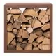 RedFire Стойка за дърва за огрев Hodr, ръждивокафява, 88519