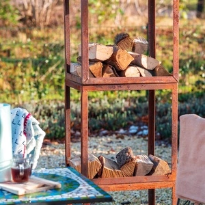 RedFire Стойка за дърва за огрев Hodr, ръждивокафява, 88519