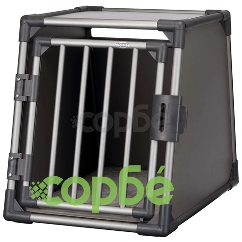 TRIXIE Транспортна клетка за кучета размер М алуминий графит 39336 ➤ топ цена ➤ sorbe.bg