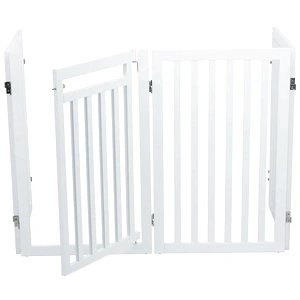 TRIXIE Преграда за кучета, 60-160 см, бяла, 39363