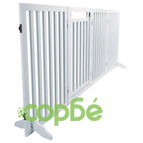 TRIXIE Преграда за кучета, 60-160 см, бяла, 39363 ➤ топ цена ➤ sorbe.bg