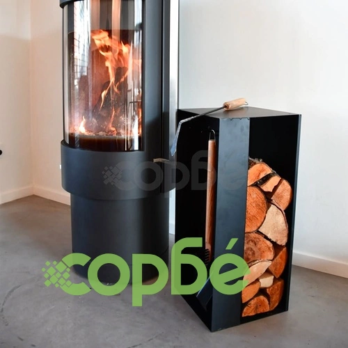 Esschert Design Комплект аксесоари за камина, черна стомана, FF407 ➤ топ цена ➤ sorbe.bg