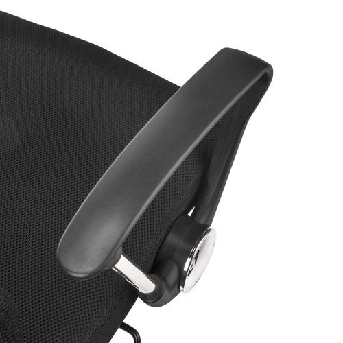 HI Офис стол, черен, стомана ➤ топ цена ➤ sorbe.bg