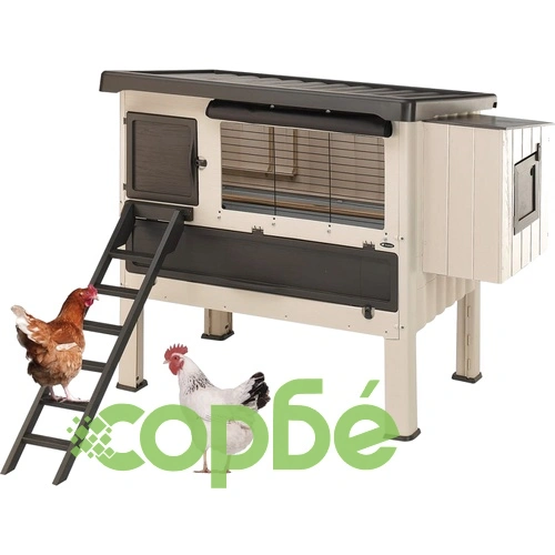 Ferplast Птичарник Happy Farm 120, пластмаса, бежов, 57320000 ➤ топ цена ➤ sorbe.bg