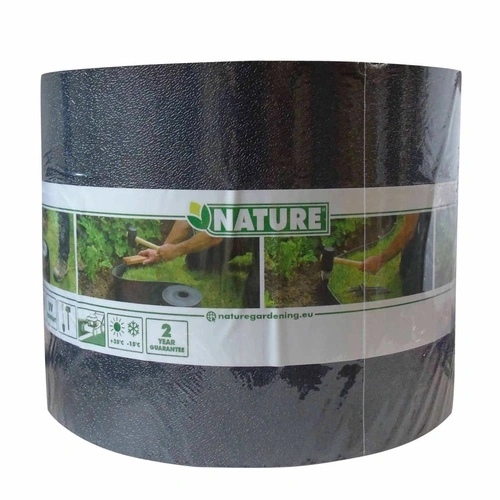 Nature Градинска бордюрна лента, 0,15x10 м, черна ➤ топ цена ➤ sorbe.bg