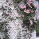 Nature Градинска пергола, 100x300 см, PVC, бяла