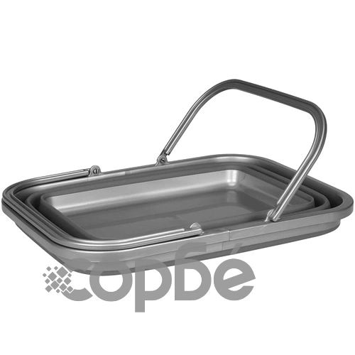 Abbey Camp Сгъваем леген за миене, 16 л, сив, 21WM-GRA-Uni ➤ топ цена ➤ sorbe.bg