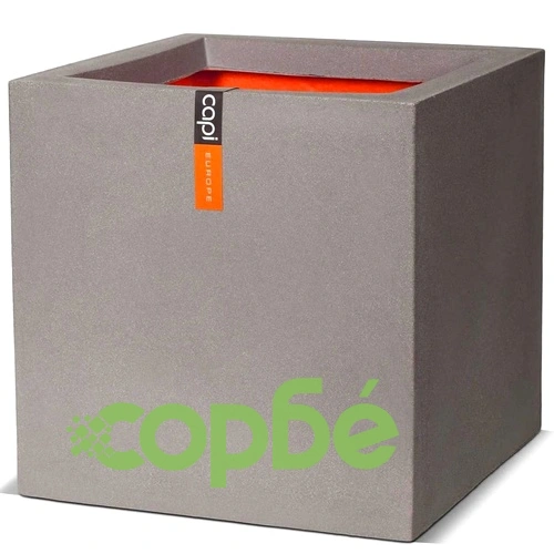 Capi Плантер Urban Smooth, квадратен, 30x30x30 см, сив, KGR902  ➤ топ цена ➤ sorbe.bg