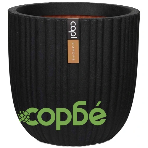 Capi Кашпа Urban Tube, 54x52 см, черна, KBLT935  ➤ топ цена ➤ sorbe.bg