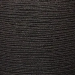 Capi Кашпа Nature Rib, елегантна, ниска, 46x58 см, черна, KBLR783