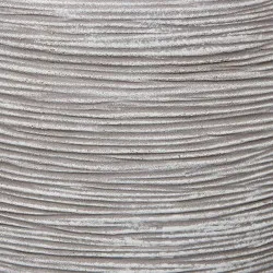 Capi Кашпа Nature Rib, кръгла, 62x48 см, слонова кост, KOFI271