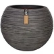 Capi Ваза Nature Rib, топка, 40x32 см, антрацит, KOFZ270 