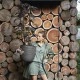 Capi Кашпа Nature Rib, 43x41 см, антрацит, KOFZ933