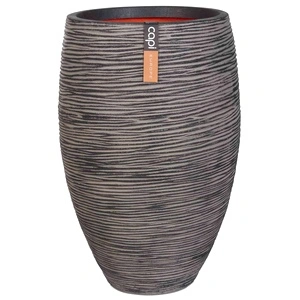 Capi Ваза Nature Rib Elegant Deluxe, 40x60 см, антрацит, KOFZ1131