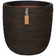 Capi Саксия за цветя Nature Rib, 54x52 см, кафява, KOFB935