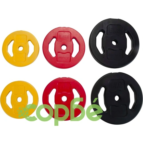 Pure2Improve Комплект щанга с циментови тежести, 20 кг ➤ топ цена ➤ sorbe.bg