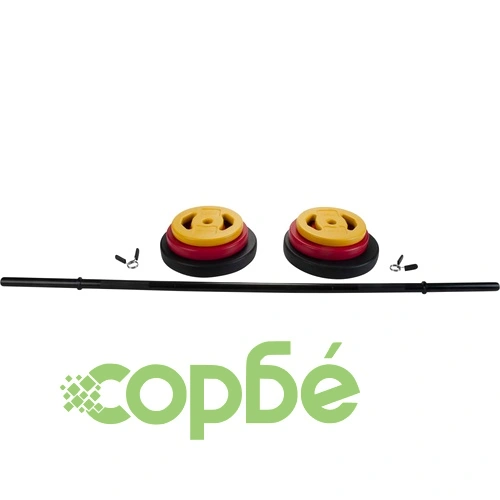 Pure2Improve Комплект щанга с циментови тежести, 20 кг ➤ топ цена ➤ sorbe.bg