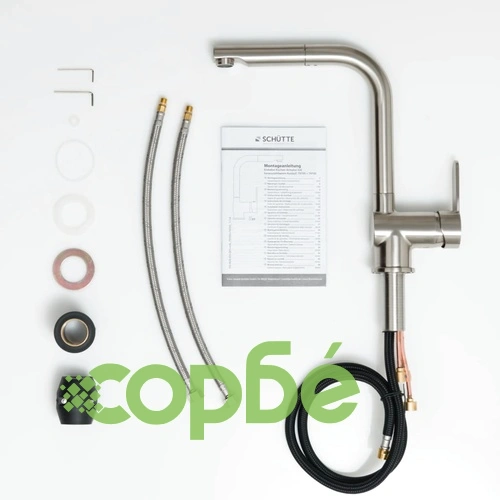 SCHÜTTE Смесител за мивка LONDON, неръждаема стомана ➤ топ цена ➤ sorbe.bg