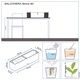 LECHUZA Плантер BALCONERA Color 80 ALL-IN-ONE, бежов