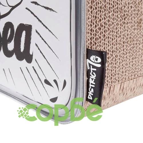 DISTRICT70 Драскалка за котки/пещера SARDINE, бяла ➤ топ цена ➤ sorbe.bg