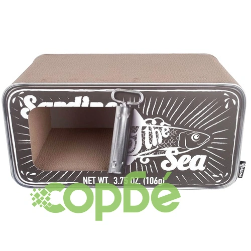 DISTRICT70 Драскалка за котки/пещера SARDINE, черна ➤ топ цена ➤ sorbe.bg