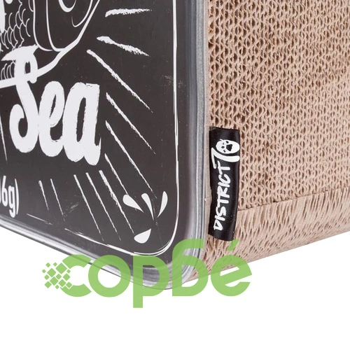 DISTRICT70 Драскалка за котки/пещера SARDINE, черна ➤ топ цена ➤ sorbe.bg