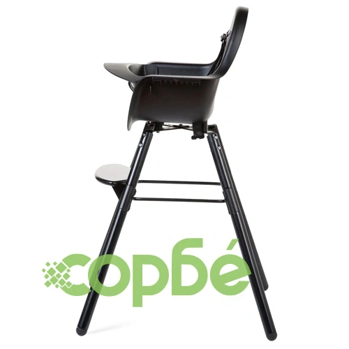 CHILDHOME 2-в-1 Бебешко столче за хранене Evolu 2, черно ➤ топ цена ➤ sorbe.bg
