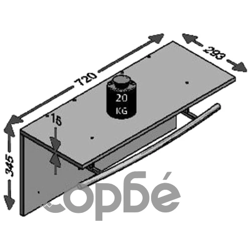 FMD Стенна закачалка за дрехи, 72x29,3x34,5 см, бяла ➤ топ цена ➤ sorbe.bg