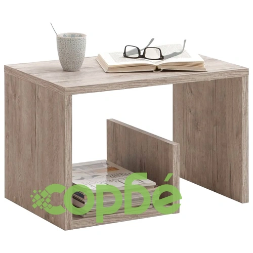 FMD Кафе маса 2-в-1 59,1x35,8x37,8 см пясъчен дъб ➤ топ цена ➤ sorbe.bg