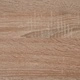 FMD Мобилна кафе маса, 70x70x36 см, цвят дъб и бял гланц