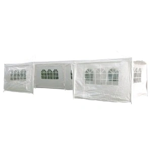 HI Парти шатра със странични стени, 3x9 м, бяла