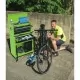 Draper Tools Комбиниран шкаф за инструменти 61,6x33x99,8 см зелен