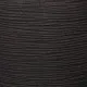 Capi Кашпа Nature Rib квадратна 50x50 см черна