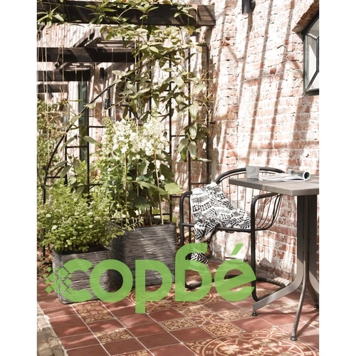 Capi Кашпа Nature Rib квадратна 50x50 см антрацит ➤ топ цена ➤ sorbe.bg