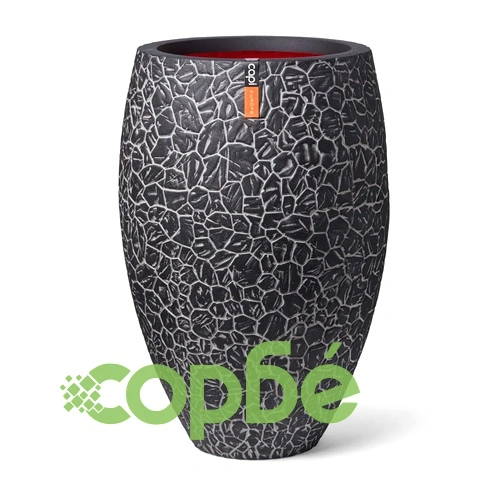 Capi Кашпа Clay Elegant Deluxe 50x72 см сива ➤ топ цена ➤ sorbe.bg