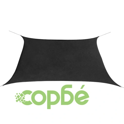 Sunshade Sail Oxford Fabric Square 2x2 m Anthracite ➤ топ цена ➤ sorbe.bg