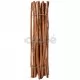 Дървена ограда от колчета, лешниково дърво, 120x250 см