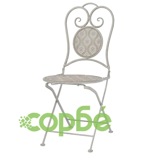 Градински бистро комплект, 3 части, стомана, сив ➤ топ цена ➤ sorbe.bg