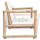 Градински столове с възглавници, 2 бр, полиратан, бамбук