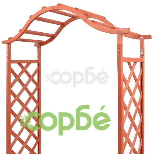 Арка с пергола за рози със саксии, 180х40х205 см ➤ топ цена ➤ sorbe.bg