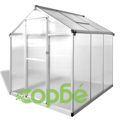 Оранжерия подсилен алуминий 3,46 м² ➤ топ цена ➤ sorbe.bg