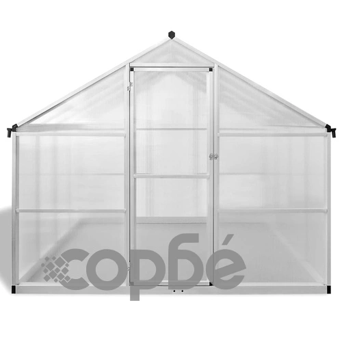 Оранжерия подсилен алуминий 10,53 м² ➤ топ цена ➤ sorbe.bg