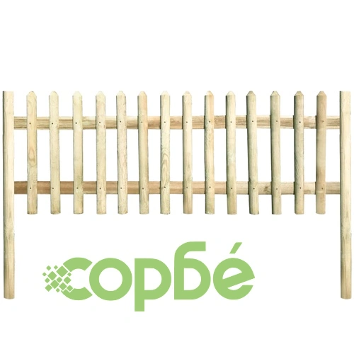 Решетъчна ограда импрегниран бор 5,1 м 130 см 5/7 см ➤ топ цена ➤ sorbe.bg