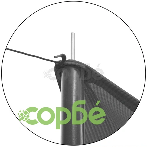 Сенник Tarp с рейки, HDPE, квадратен, 4x4 м, антрацит ➤ топ цена ➤ sorbe.bg