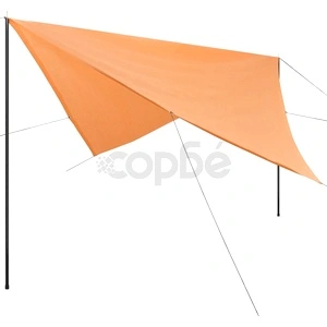 Сенник Tarp с рейки, HDPE, квадратен, 5x5 м, бежов